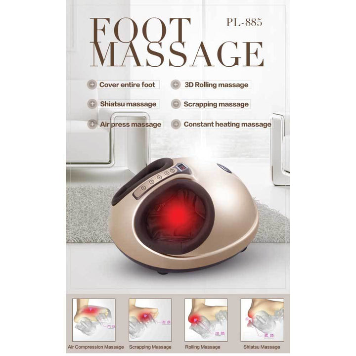 Electric Foot Massager | Gold 3D Shiatsu | The Fitness Pot